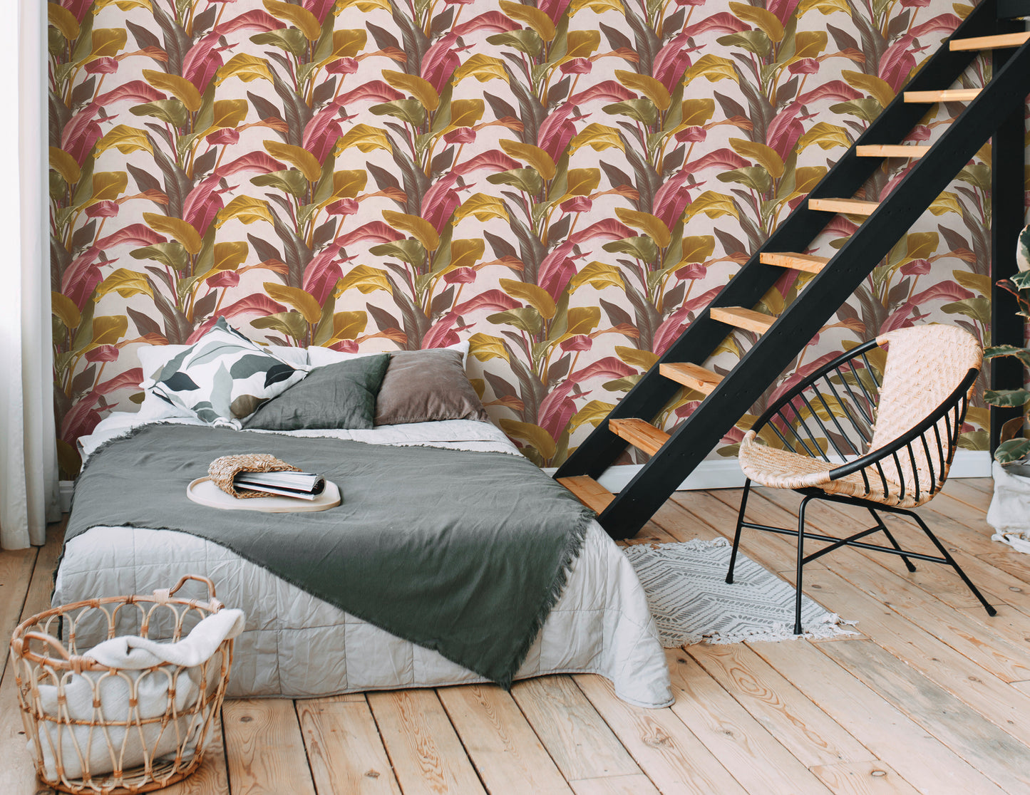 A.S. Création Blumen Tapete Rot 378622 Wandtapete Vliestapete Floral Vinyl Rolle