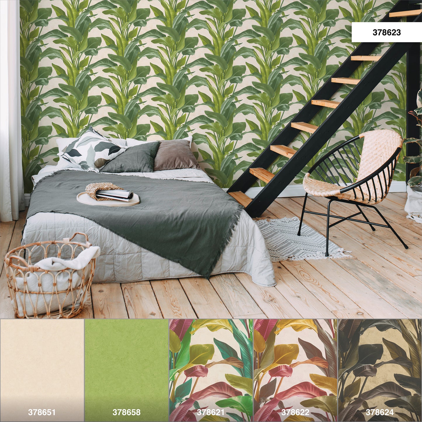 A.S. Création Blumen Tapete Grün 378623 Wandtapete Vliestapete Floral Vinyl