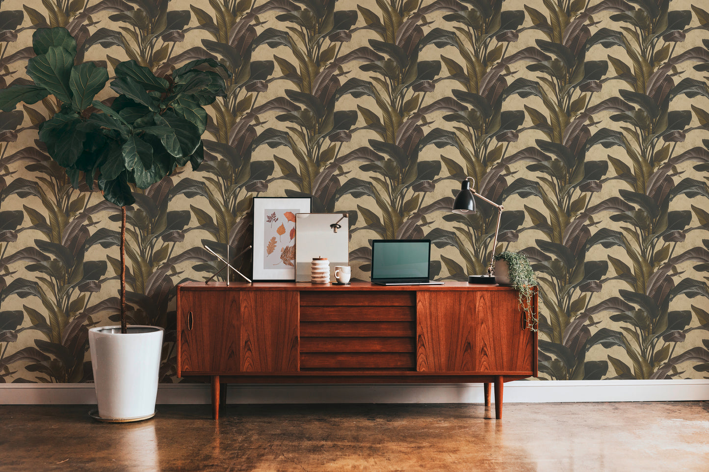 A.S. Création Blumen Tapete Gold 378624 Wandtapete Vliestapete Floral Vinyl