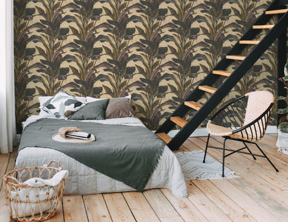 A.S. Création Blumen Tapete Gold 378624 Wandtapete Vliestapete Floral Vinyl