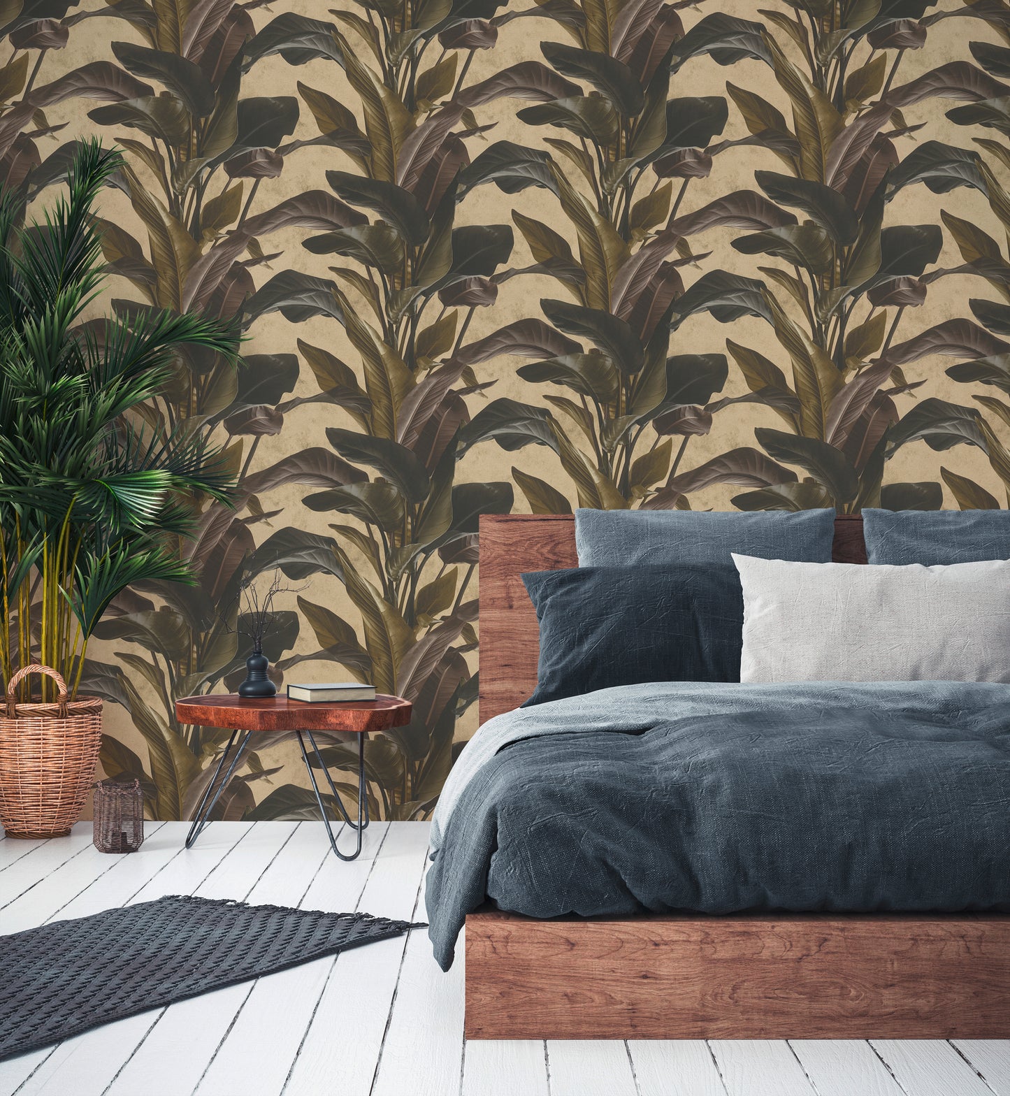 A.S. Création Blumen Tapete Gold 378624 Wandtapete Vliestapete Floral Vinyl