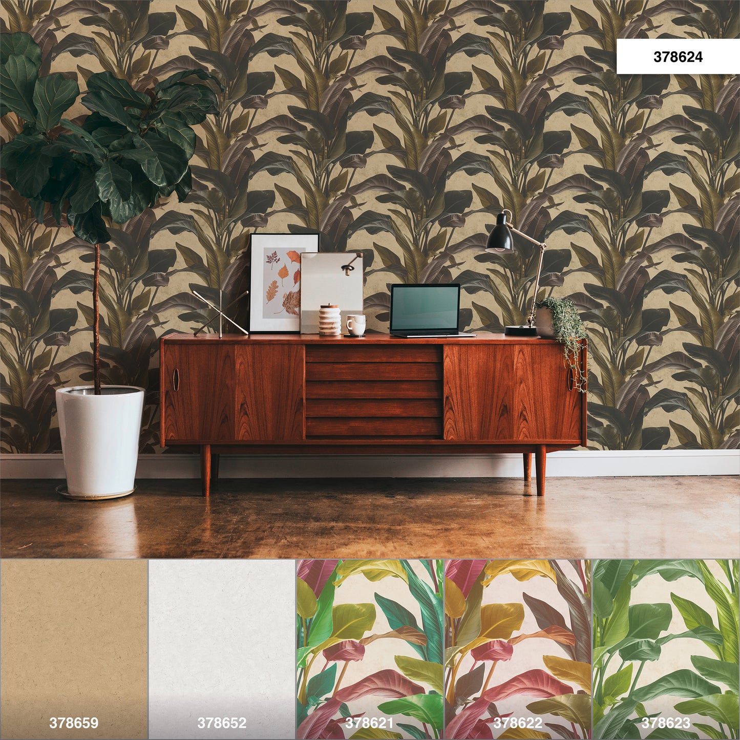 A.S. Création Blumen Tapete Gold 378624 Wandtapete Vliestapete Floral Vinyl