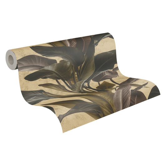 A.S. Création Blumen Tapete Gold 378624 Wandtapete Vliestapete Floral Vinyl