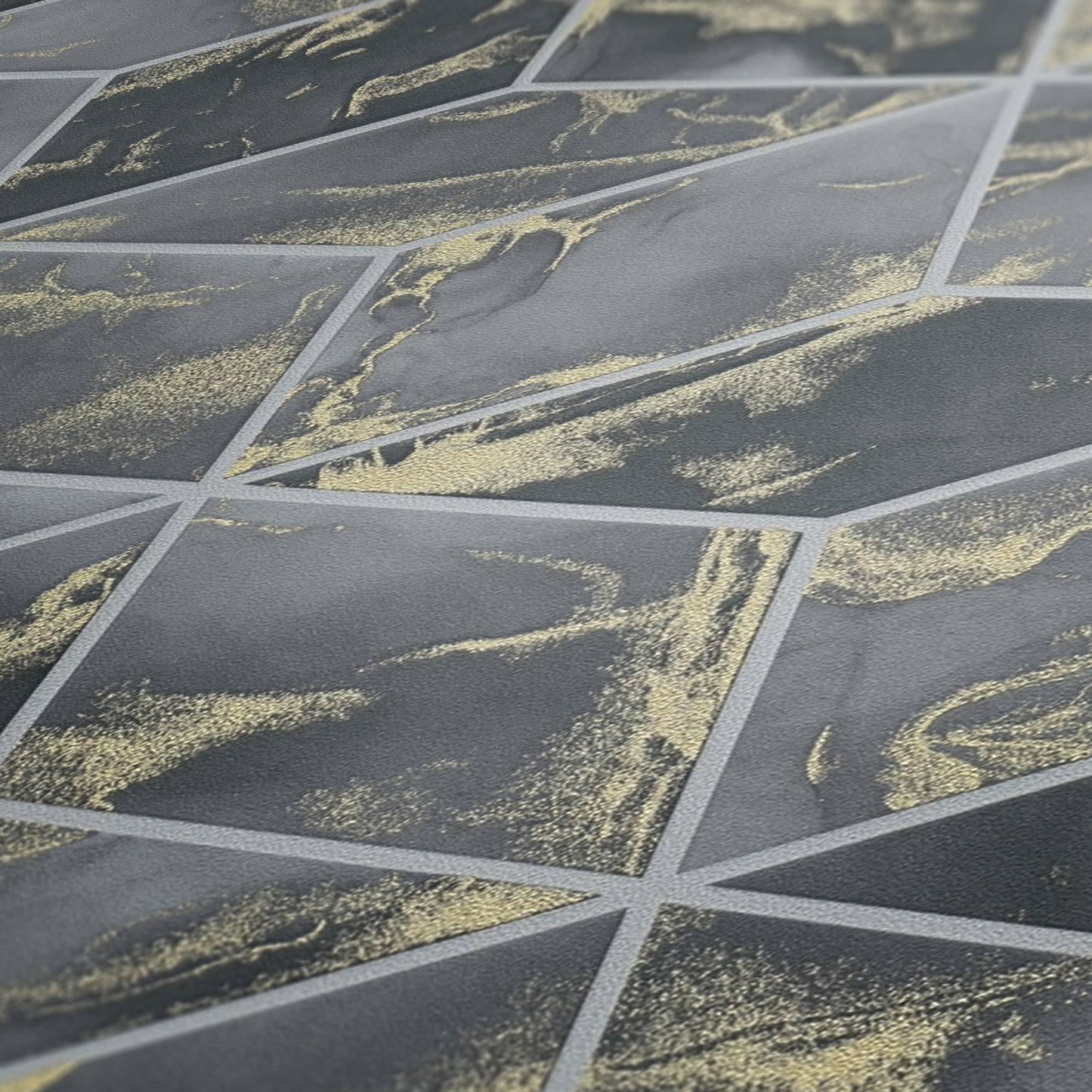 A.S. Création Tapete geometrisch Blau 378634 Wandtapete Vliestapete Grafik Vinyl