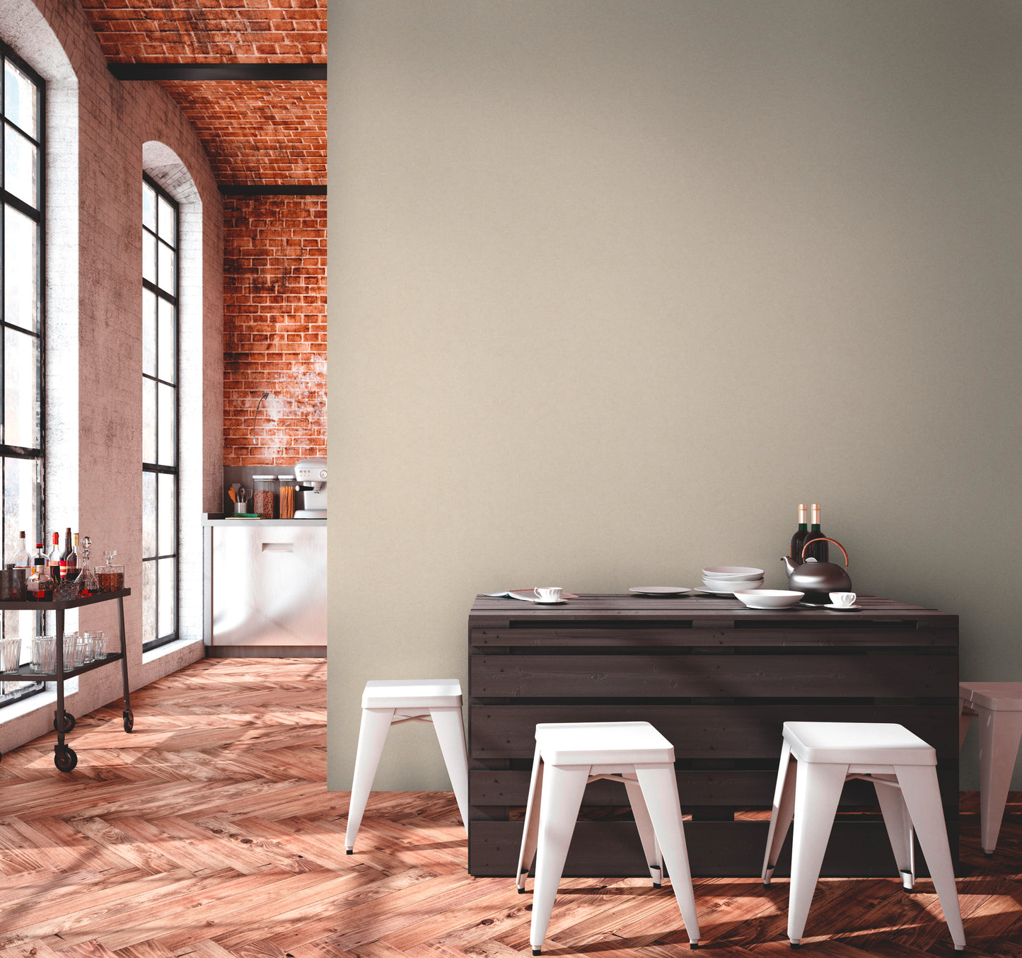 A.S. Création Uni Tapete Creme 378651 Wandtapete Vliestapete Unis Vinyl Rolle