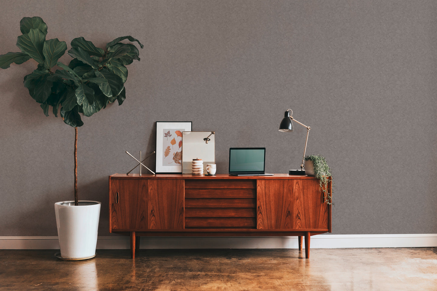 A.S. Création Uni Tapete Grau 378657 Wandtapete Vliestapete Unis Vinyl Rolle