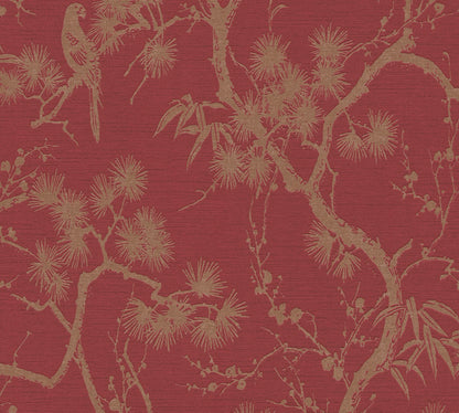 A.S. Création Blumen Tapete Rot 378671 Wandtapete Vliestapete Floral Vinyl Rolle