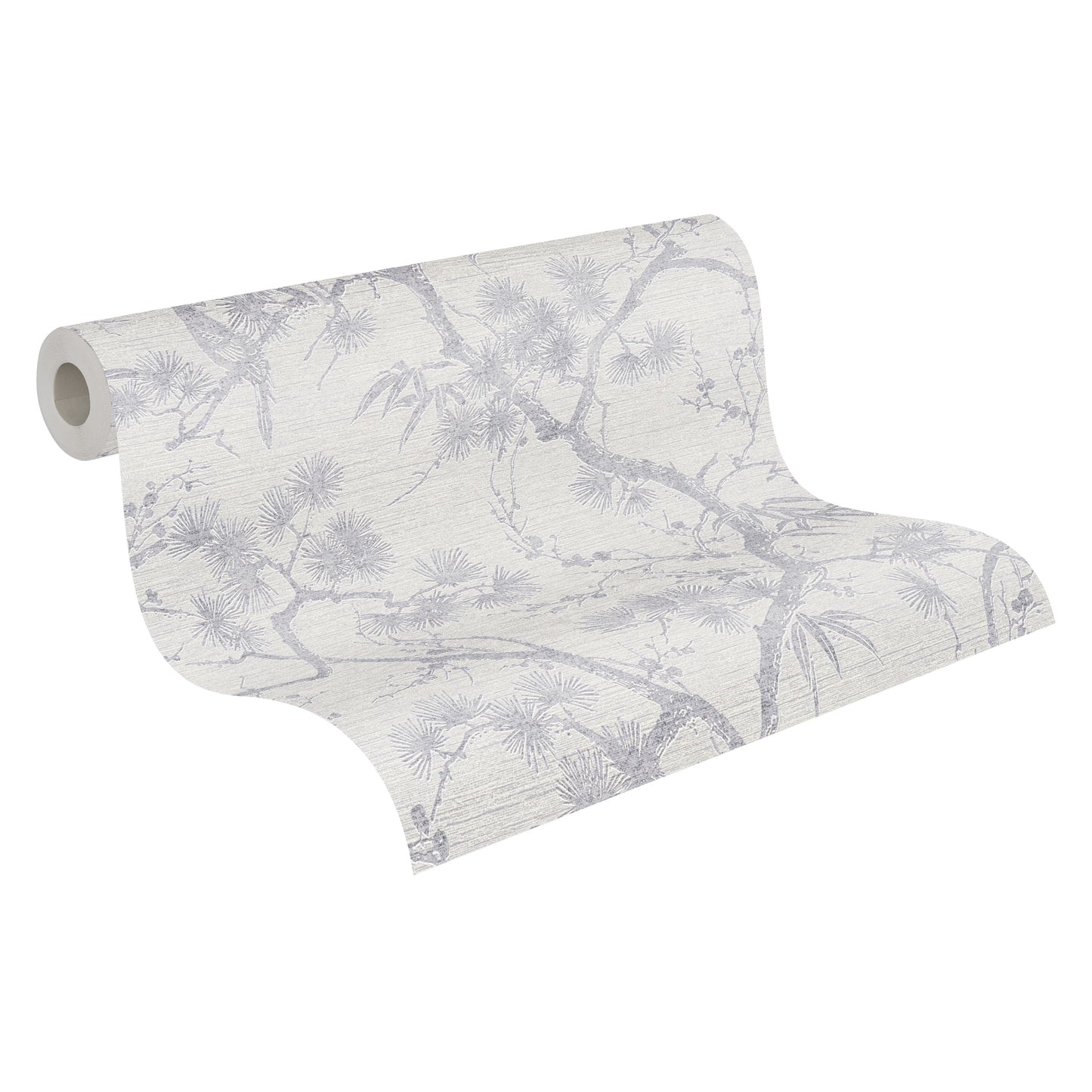 A.S. Création Blumentapete Silber 378673 Wandtapete Vliestapete Floral Vinyl