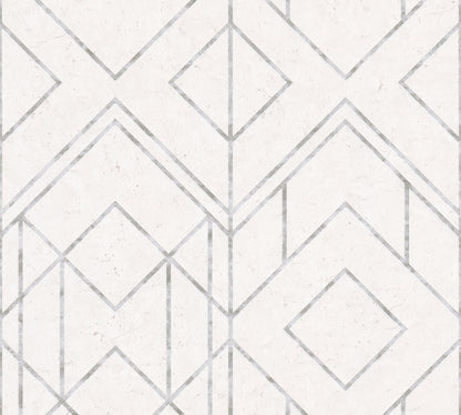 A.S. Création Tapete geometrisch Weiß 378691 Wandtapete Vliestapete Grafik Vinyl