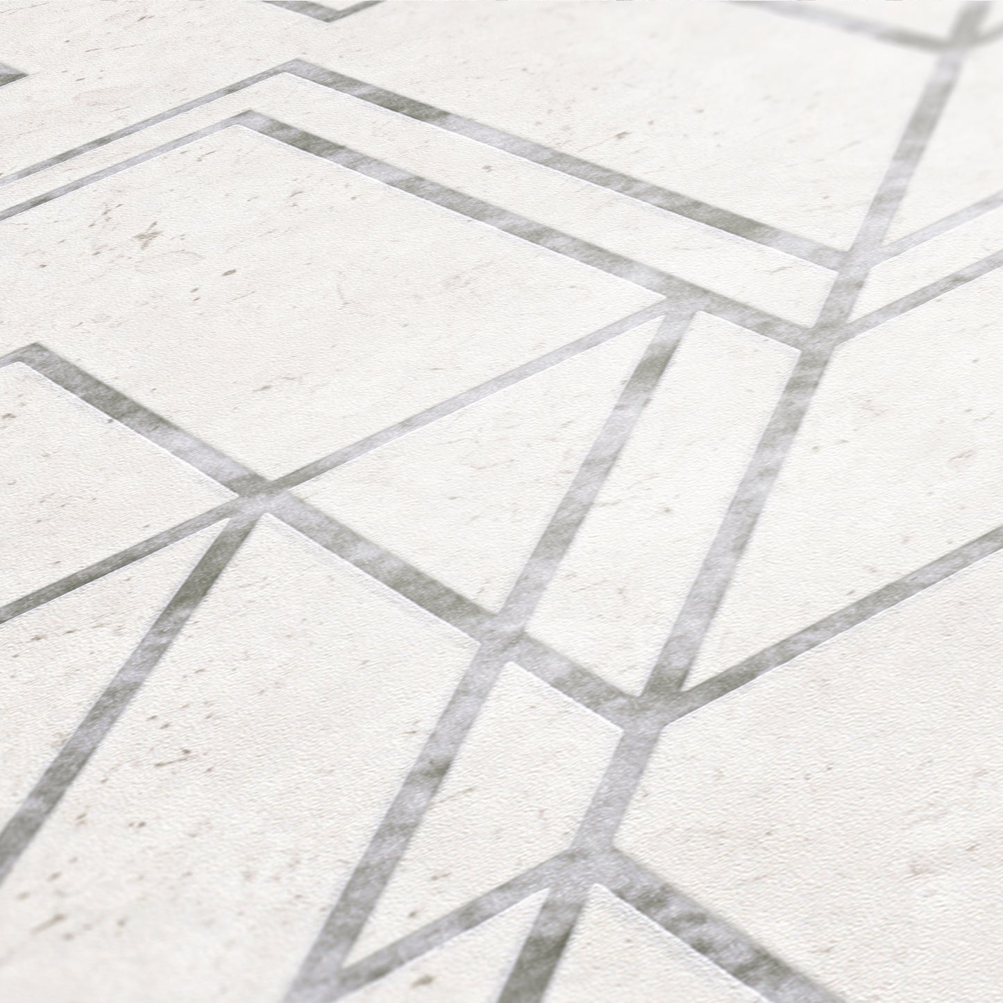 A.S. Création Tapete geometrisch Weiß 378691 Wandtapete Vliestapete Grafik Vinyl