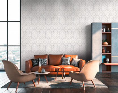 A.S. Création Tapete geometrisch Weiß 378691 Wandtapete Vliestapete Grafik Vinyl