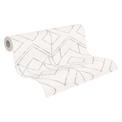 A.S. Création Tapete geometrisch Weiß 378691 Wandtapete Vliestapete Grafik Vinyl