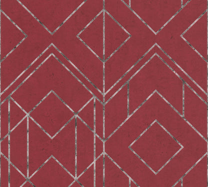 A.S. Création Geometrische Tapete Rot 378692 Wandtapete Vliestapete Grafik Vinyl