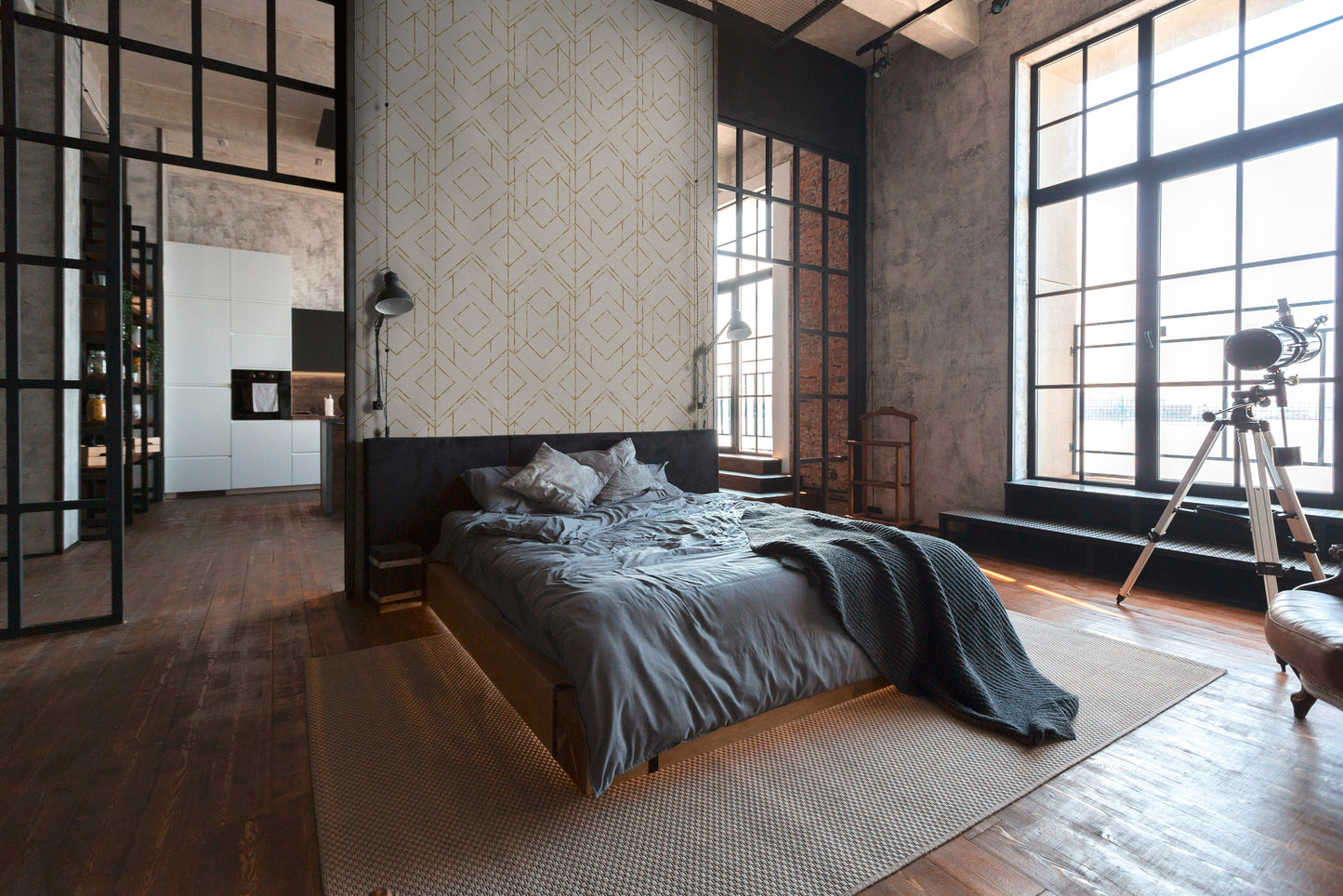 A.S. Création Tapete geometrisch Weiß 378693 Wandtapete Vliestapete Grafik Vinyl