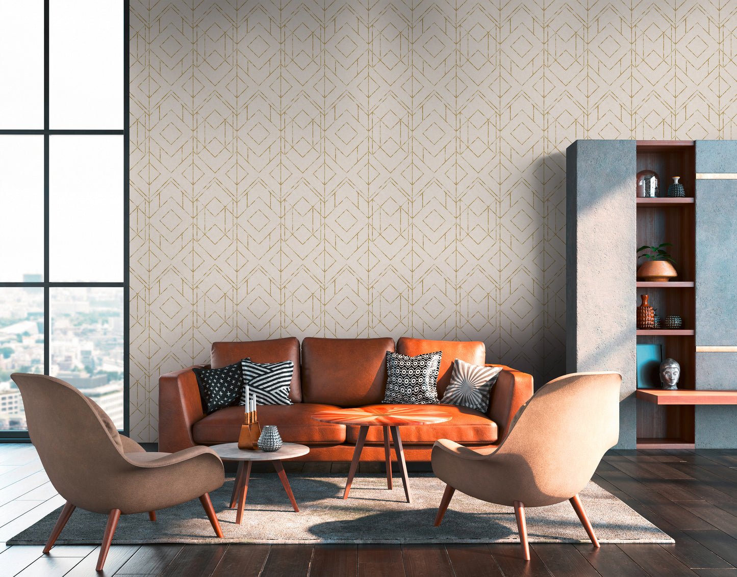 A.S. Création Tapete geometrisch Weiß 378693 Wandtapete Vliestapete Grafik Vinyl