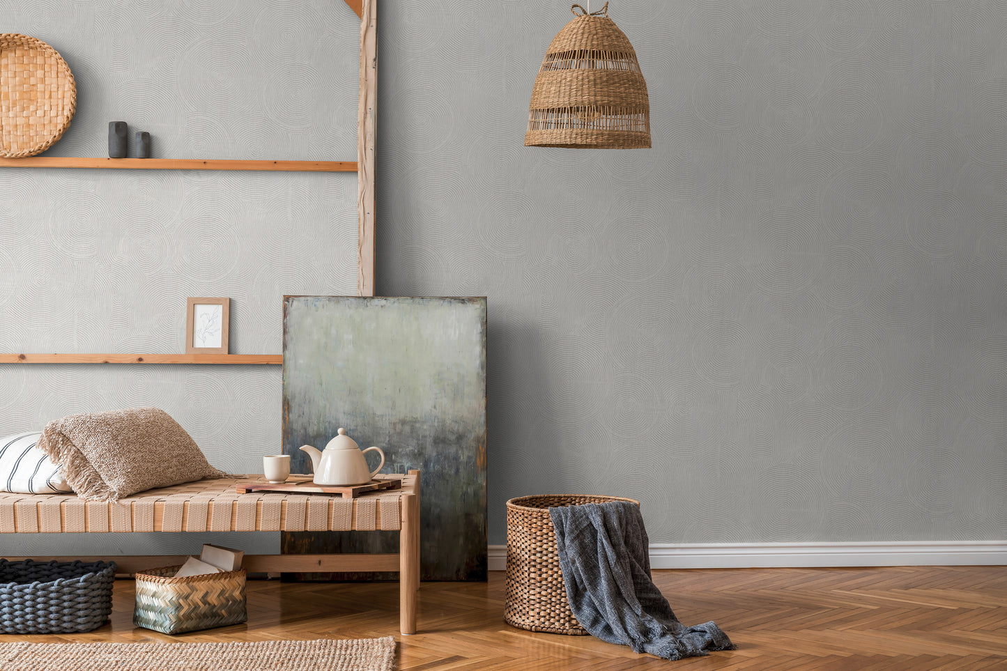 A.S. Création Tapete geometrisch Weiß 379001 Wandtapete Vliestapete Grafik Vinyl