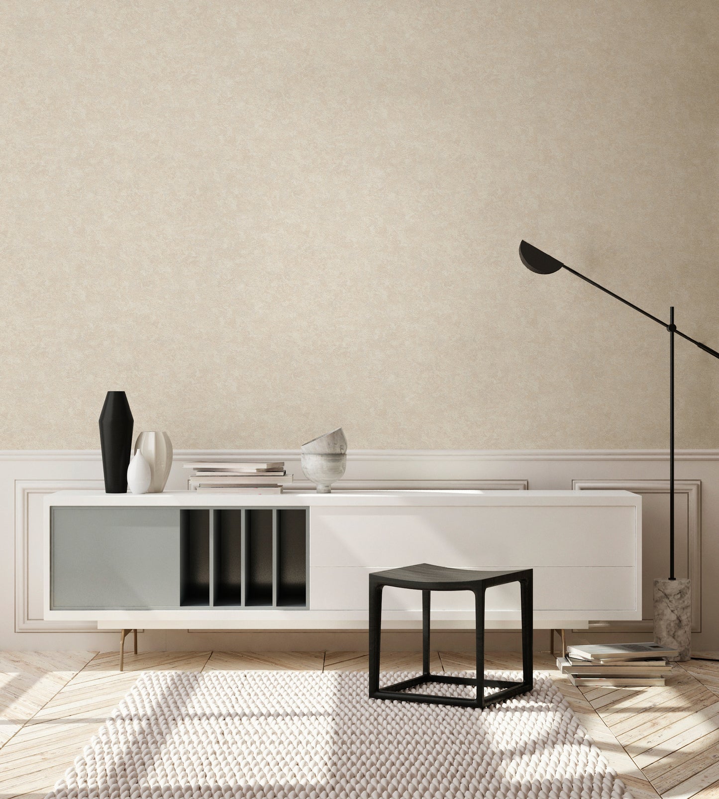 A.S. Création Uni Tapete Gold 379021 Wandtapete Vliestapete Neo-Klassik  Vinyl