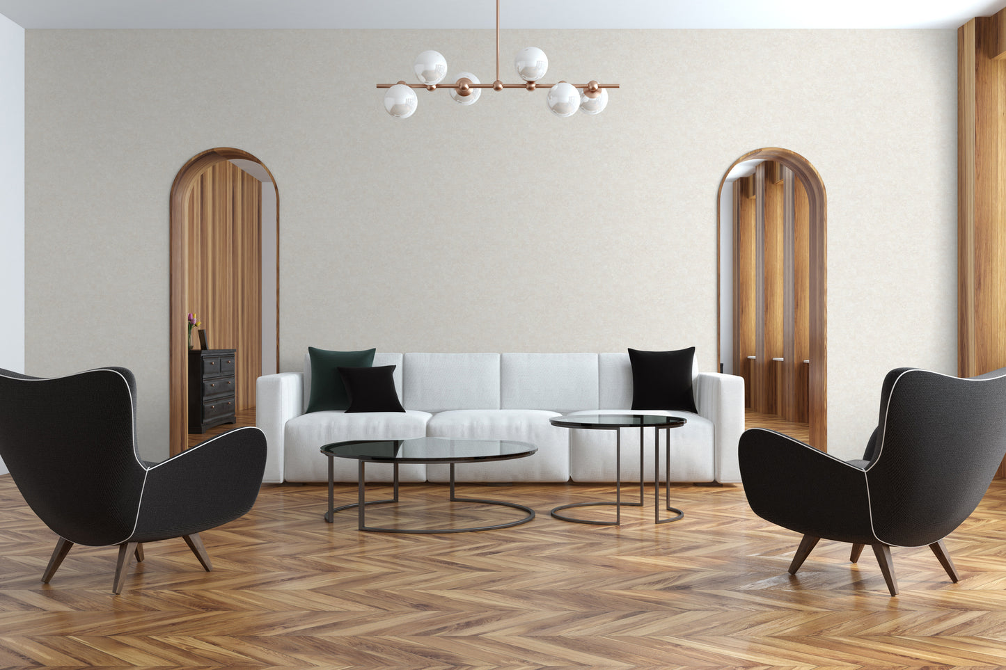 A.S. Création Uni Tapete Weiß 379022 Wandtapete Vliestapete Neo-Klassik  Vinyl