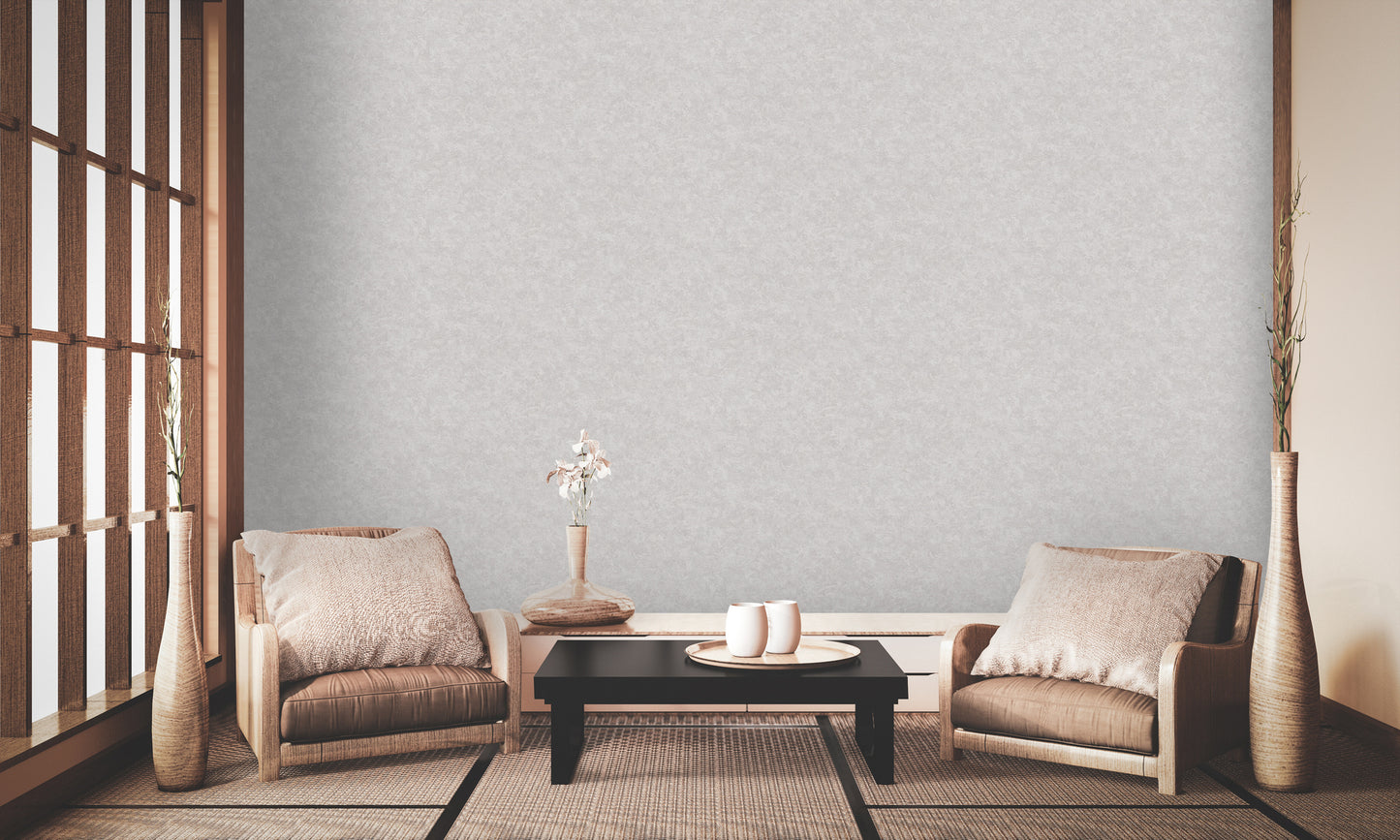 A.S. Création Uni Tapete Grau 379024 Wandtapete Vliestapete Neo-Klassik  Vinyl