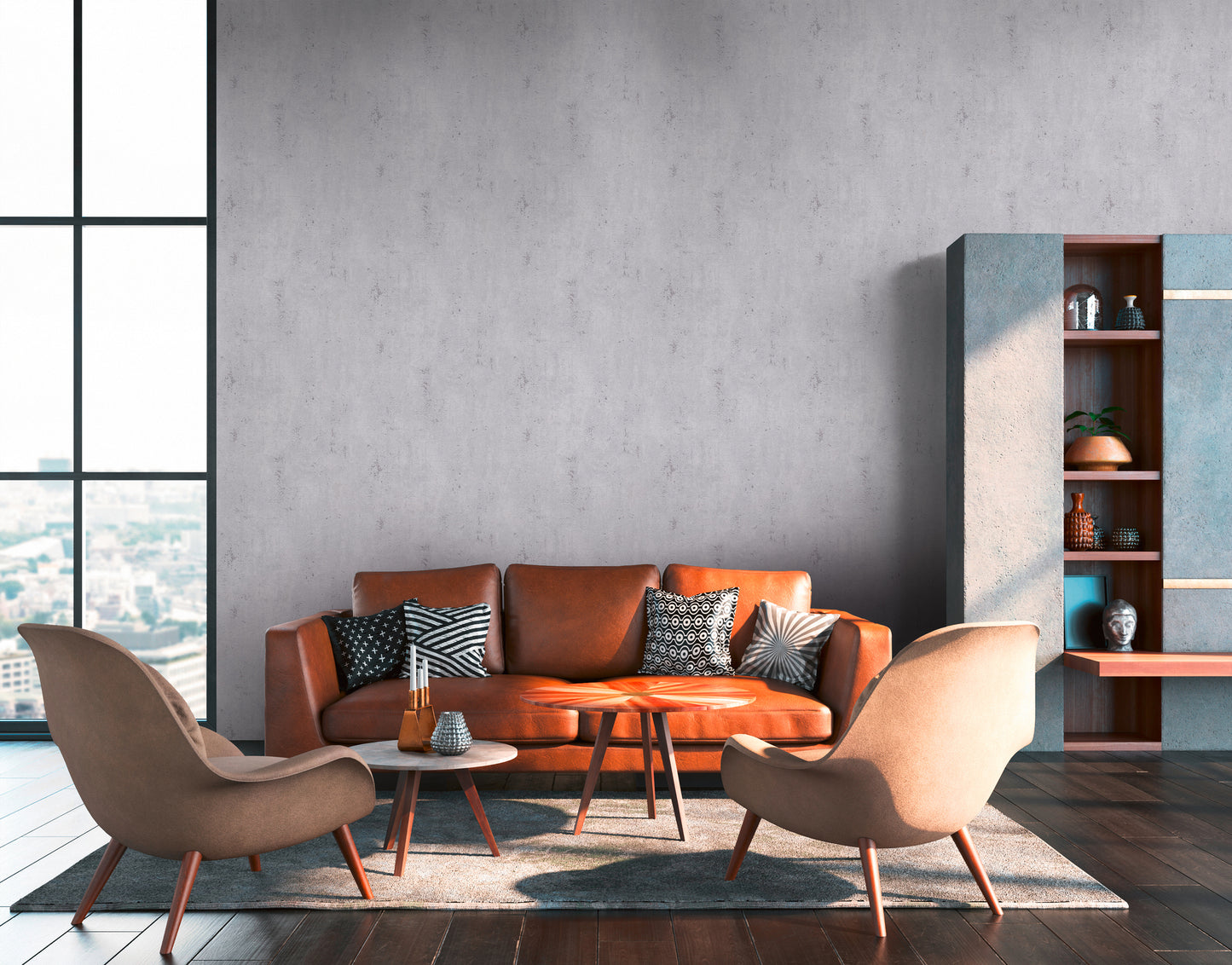 A.S. Création Tapete in Betonoptik Grau 379032 Wandtapete Vliestapete Unis Vinyl