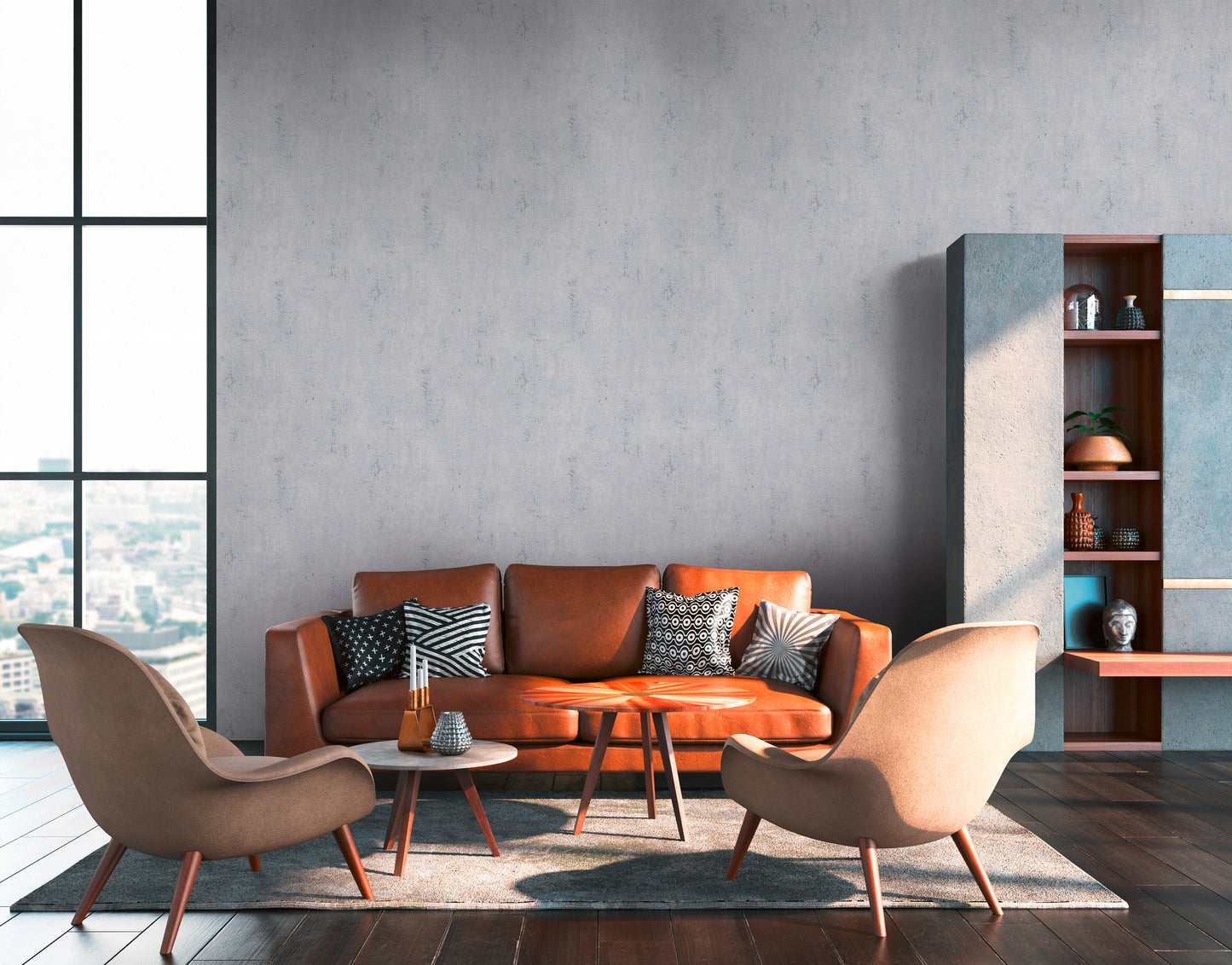 A.S. Création Tapete in Betonoptik Grau 379033 Wandtapete Vliestapete Unis Vinyl