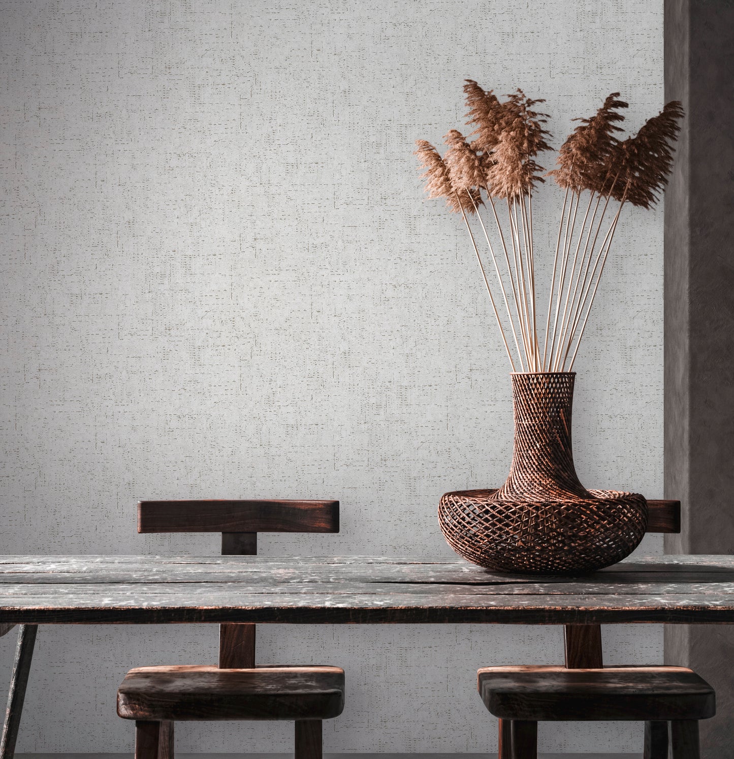 A.S. Création Unitapete Grau 379041 Wandtapete Vliestapete Struktur Unis Vinyl