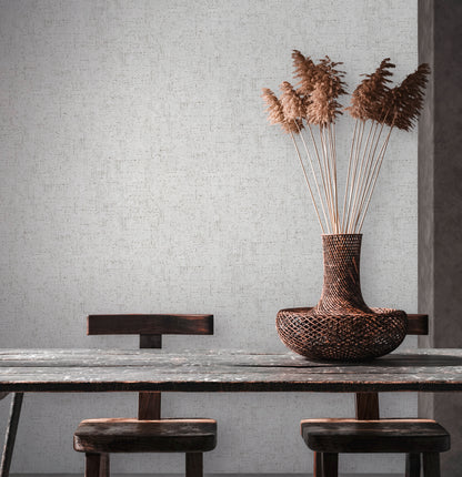 A.S. Création Unitapete Grau 379041 Wandtapete Vliestapete Struktur Unis Vinyl