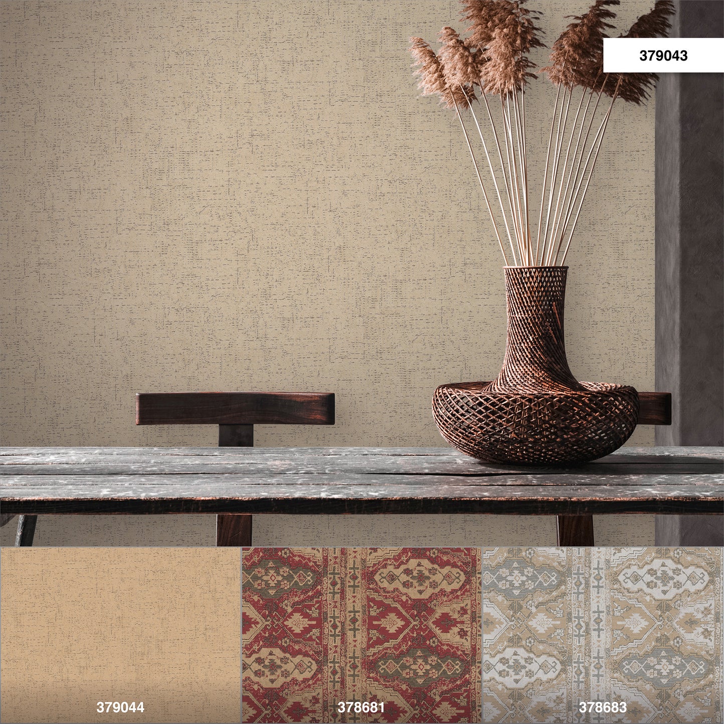 A.S. Création Unitapete Beige 379043 Wandtapete Vliestapete Struktur Unis Vinyl