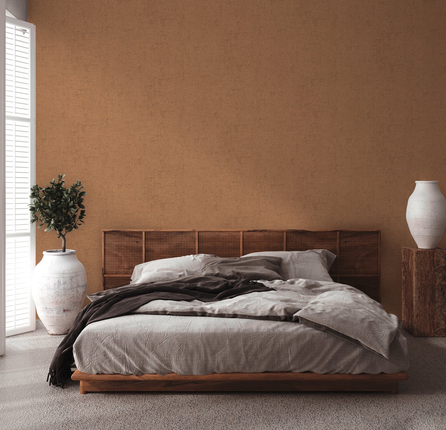 A.S. Création Unitapete Orange 379045 Wandtapete Vliestapete Struktur Unis Vinyl