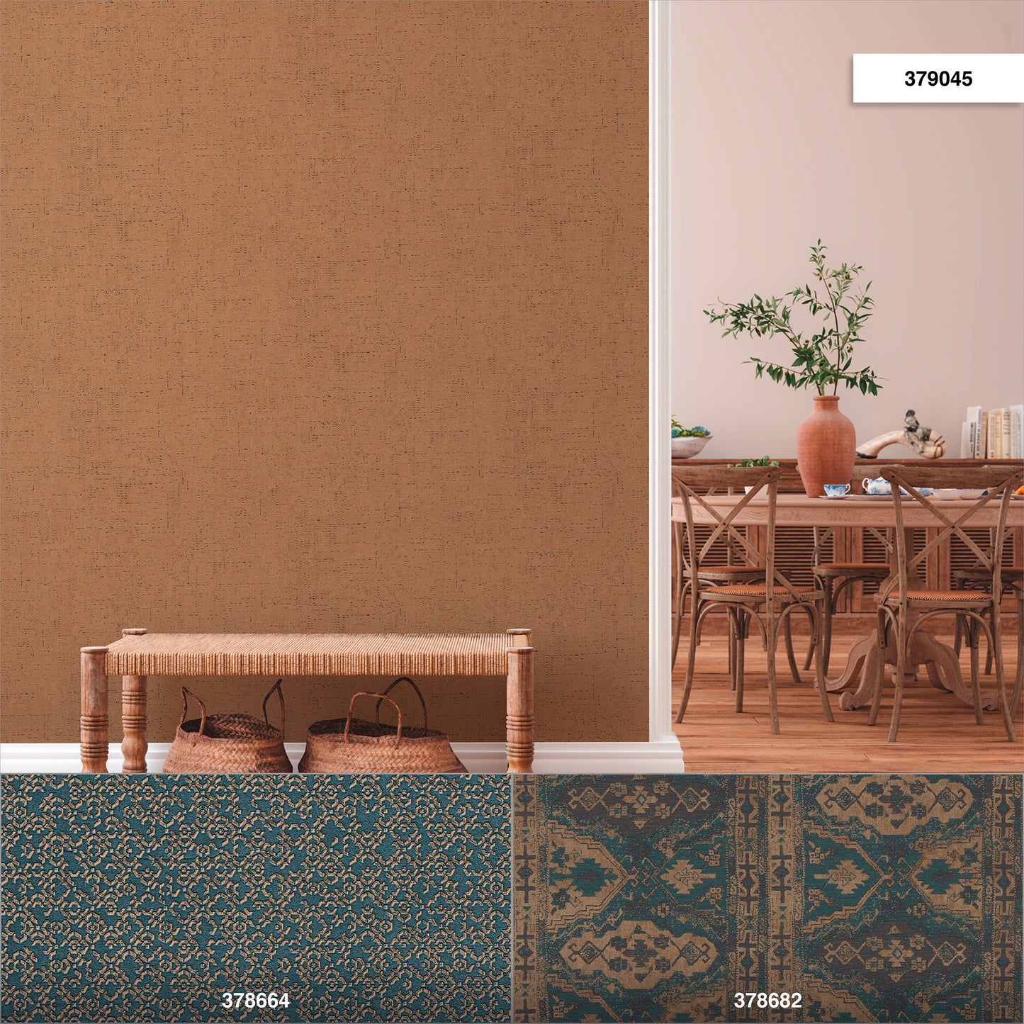 A.S. Création Unitapete Orange 379045 Wandtapete Vliestapete Struktur Unis Vinyl