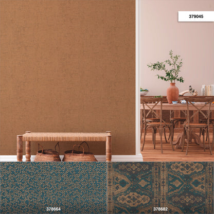 A.S. Création Unitapete Orange 379045 Wandtapete Vliestapete Struktur Unis Vinyl