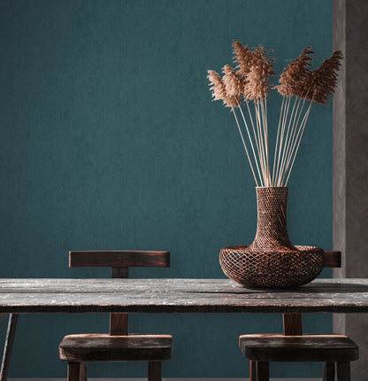 A.S. Création Unitapete Blau 379047 Wandtapete Vliestapete Struktur Unis Vinyl