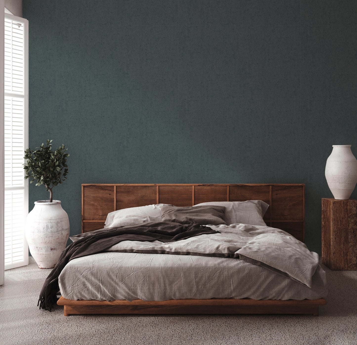 A.S. Création Unitapete Grau 379048 Wandtapete Vliestapete Struktur Unis Vinyl