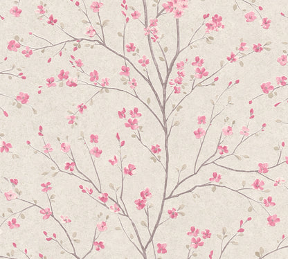 A.S. Création Blumen Tapete Rosa 379121 Wandtapete Vliestapete Floral Vinyl