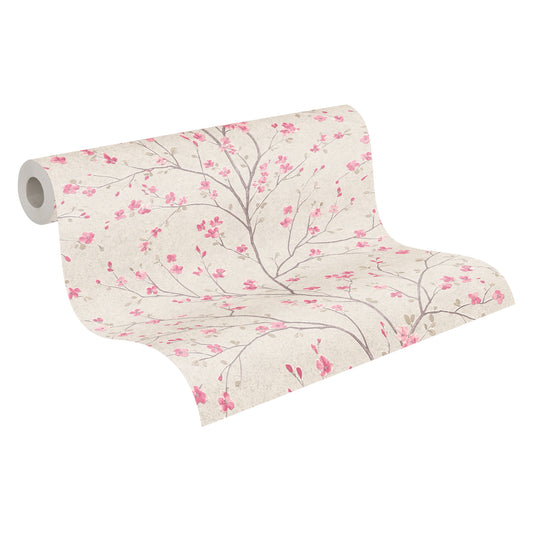 A.S. Création Blumen Tapete Rosa 379121 Wandtapete Vliestapete Floral Vinyl