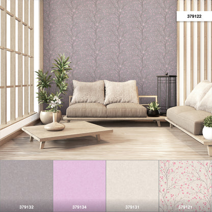 A.S. Création Blumen Tapete Grau 379122 Wandtapete Vliestapete Floral Vinyl