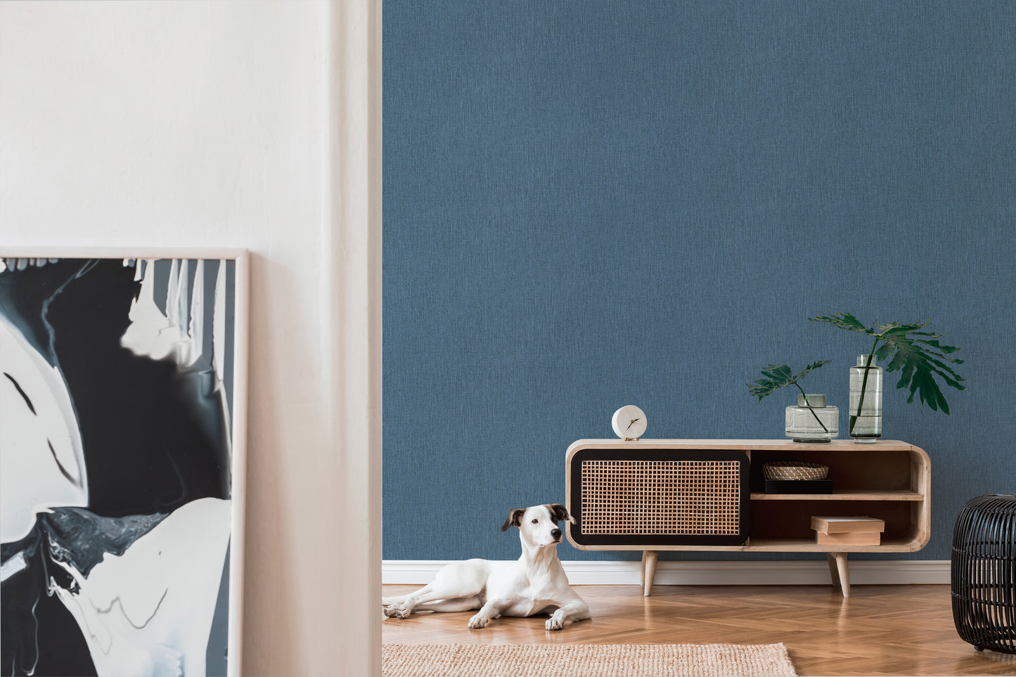 Daniel Hechter Uni Tapete Blau 379521 Wandtapete Vliestapete Unis Vinyl Rolle