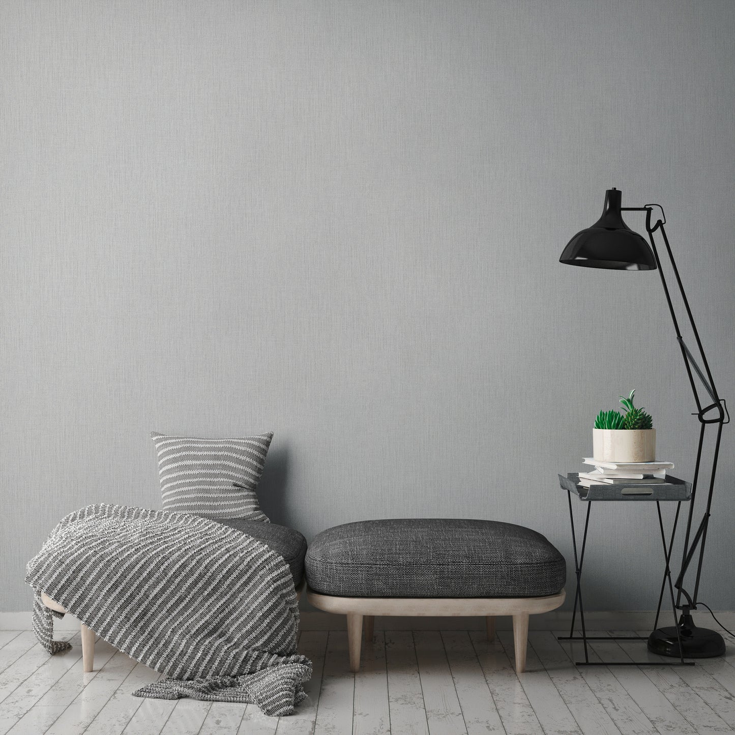 Daniel Hechter Uni Tapete Grau 379523 Wandtapete Vliestapete Unis Vinyl Rolle