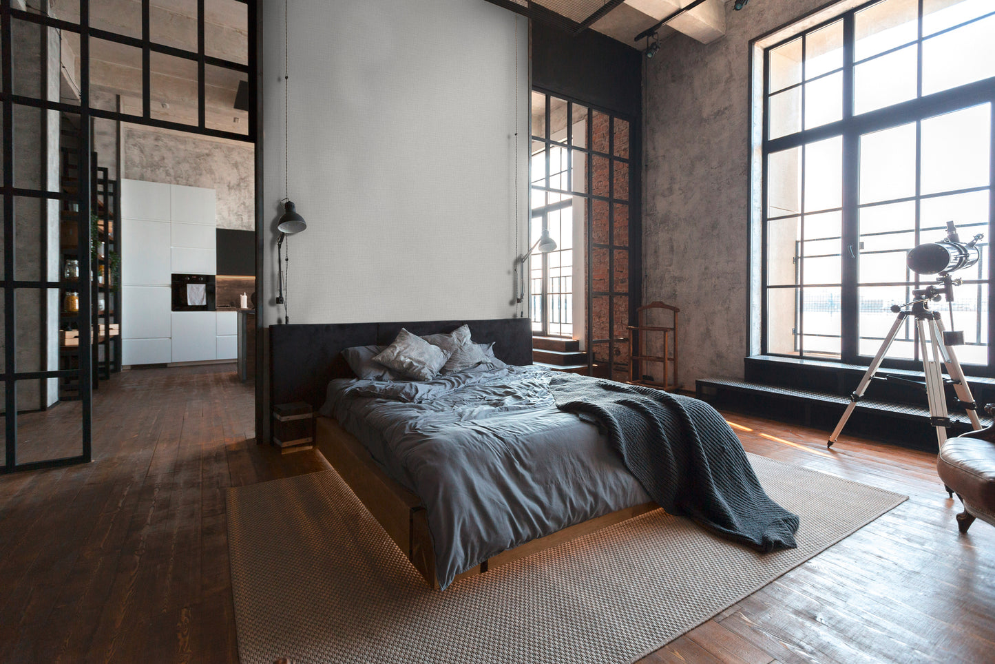 A.S. Création Unitapete Weiß 379532 Wandtapete Vliestapete Textil Unis Vinyl