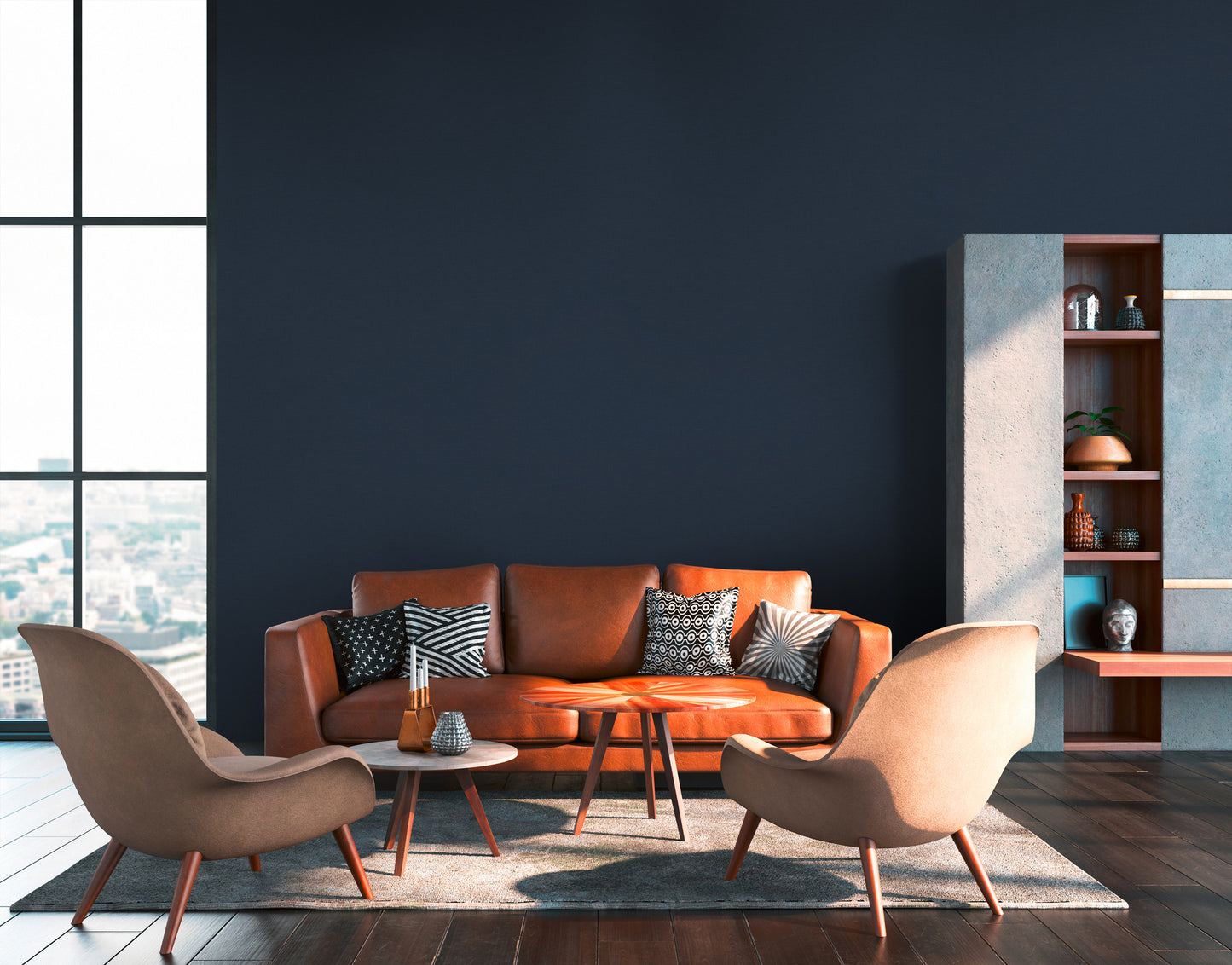 A.S. Création Unitapete Blau 379534 Wandtapete Vliestapete Textil Unis Vinyl