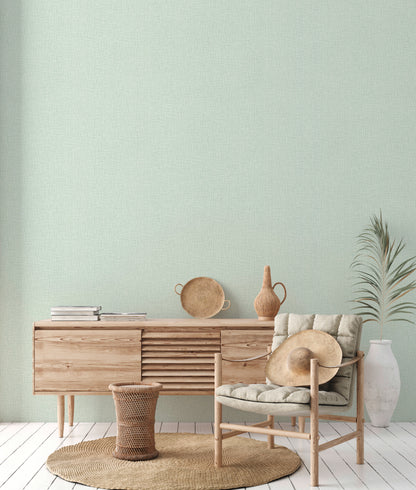 A.S. Création Unitapete Grün 379537 Wandtapete Vliestapete Textil Unis Vinyl