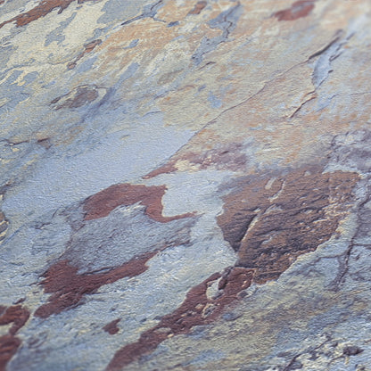 A.S. Création Tapete in Betonoptik Blau 379542 Wandtapete Vliestapete Vinyl