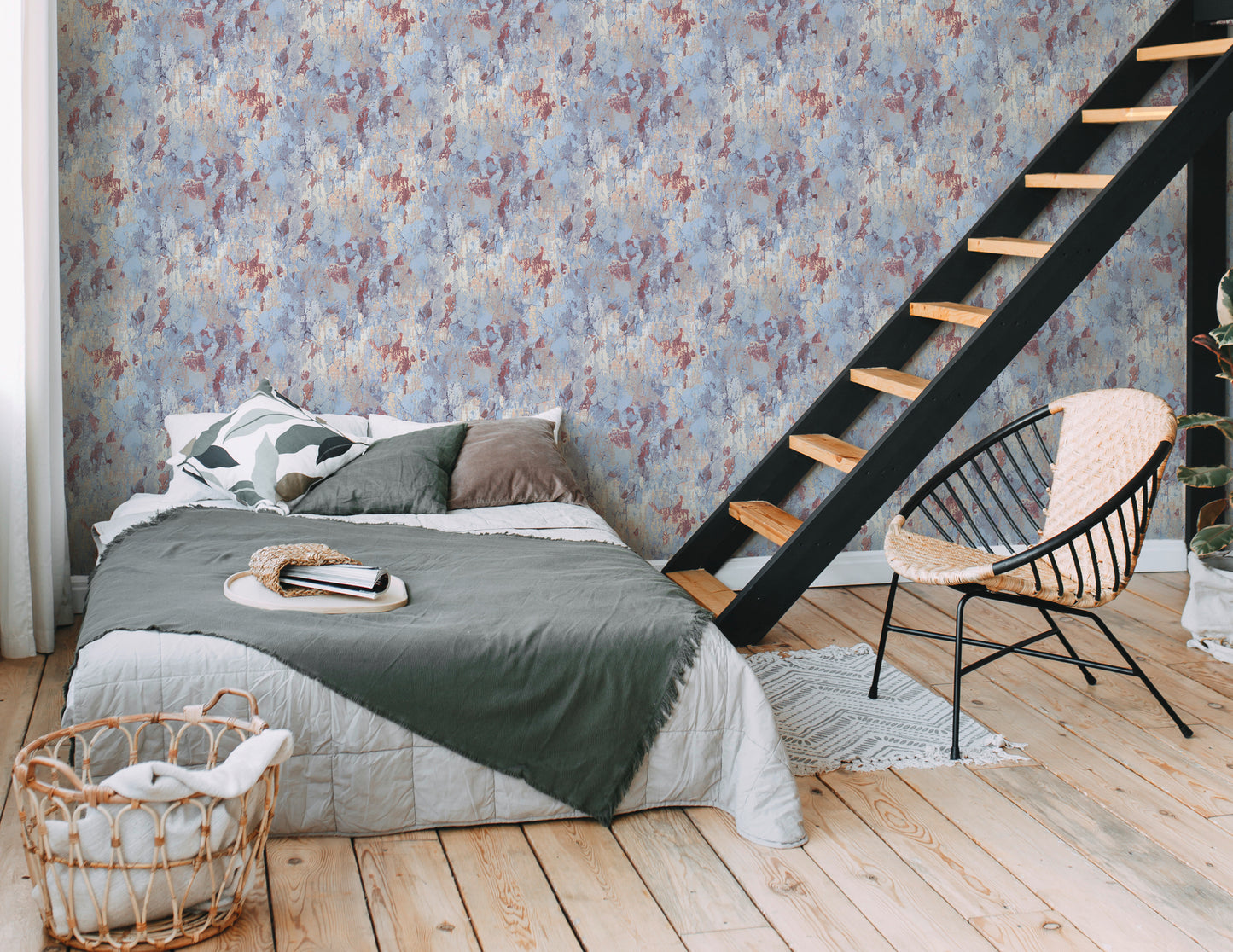 A.S. Création Tapete in Betonoptik Blau 379542 Wandtapete Vliestapete Vinyl