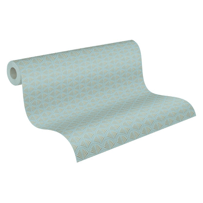 A.S. Création Art Deco Tapete Türkis 379574 Tapete Trendwall 2 Wandtapete Design