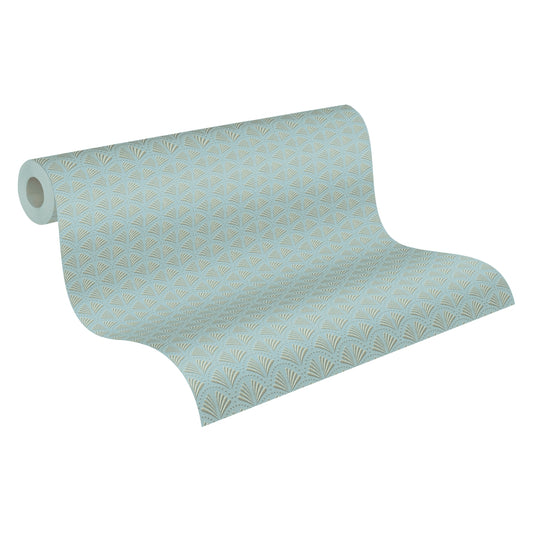 A.S. Création Art Deco Tapete Türkis 379574 Tapete Trendwall 2 Wandtapete Design