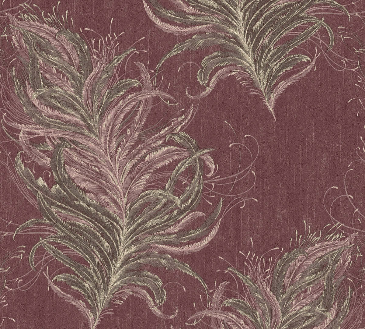 A.S. Création Tapete mit Federn Rot 380093 Tapete Mata Hari Wandtapete Design