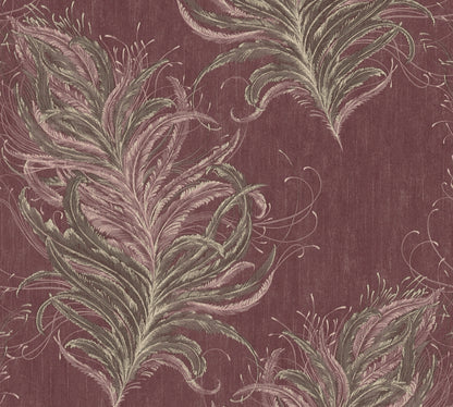 A.S. Création Tapete mit Federn Rot 380093 Tapete Mata Hari Wandtapete Design