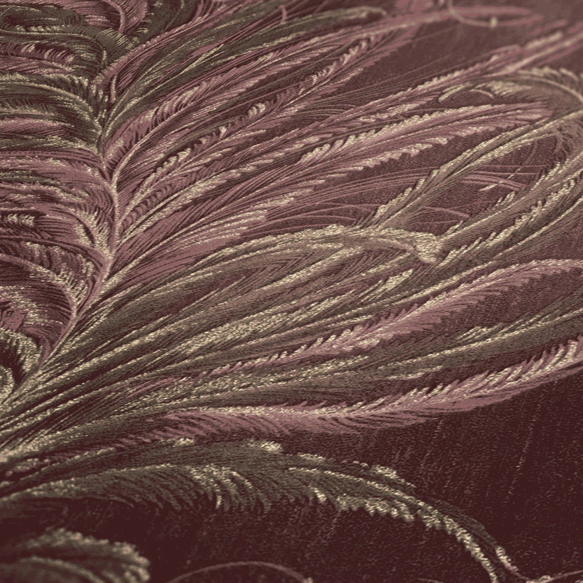 A.S. Création Tapete mit Federn Rot 380093 Tapete Mata Hari Wandtapete Design