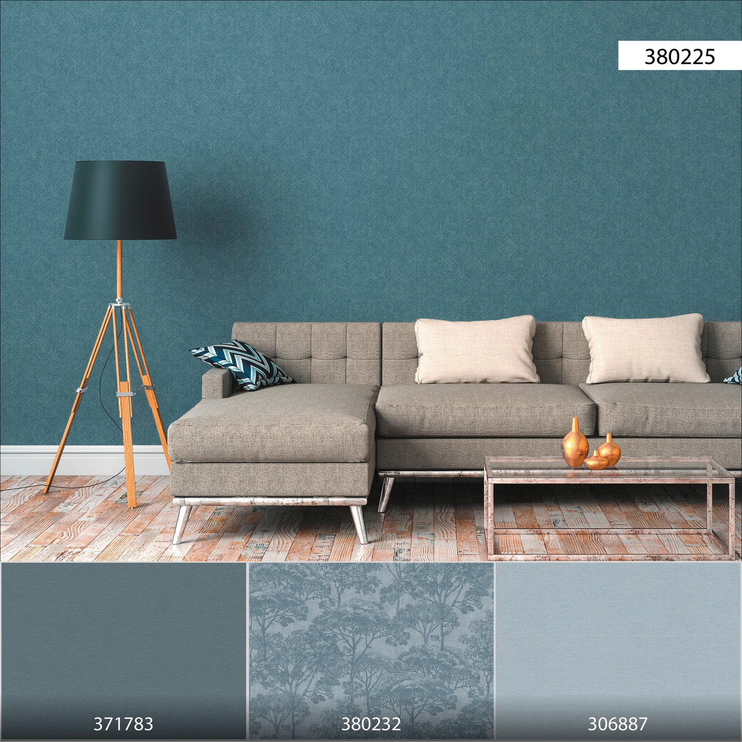 A.S. Création Orientalische Tapete Blau 380225 Wandtapete Vliestapete Vinyl