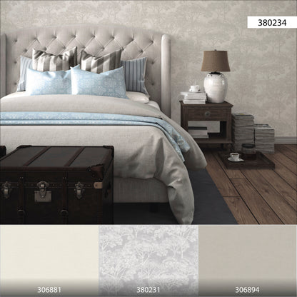 A.S. Création Waldtapete Beige 380234 Wandtapete Vliestapete Natur Grafik Vinyl